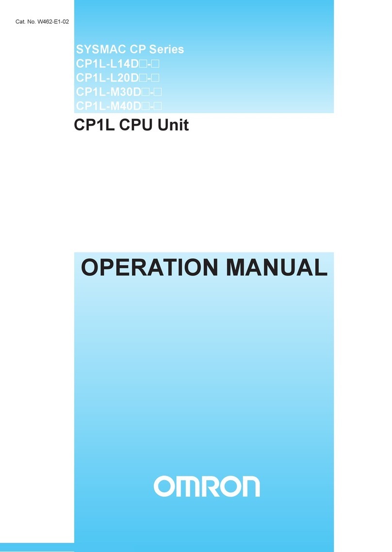 Omron CP1L CPU UNIT - 06-2007 User manual