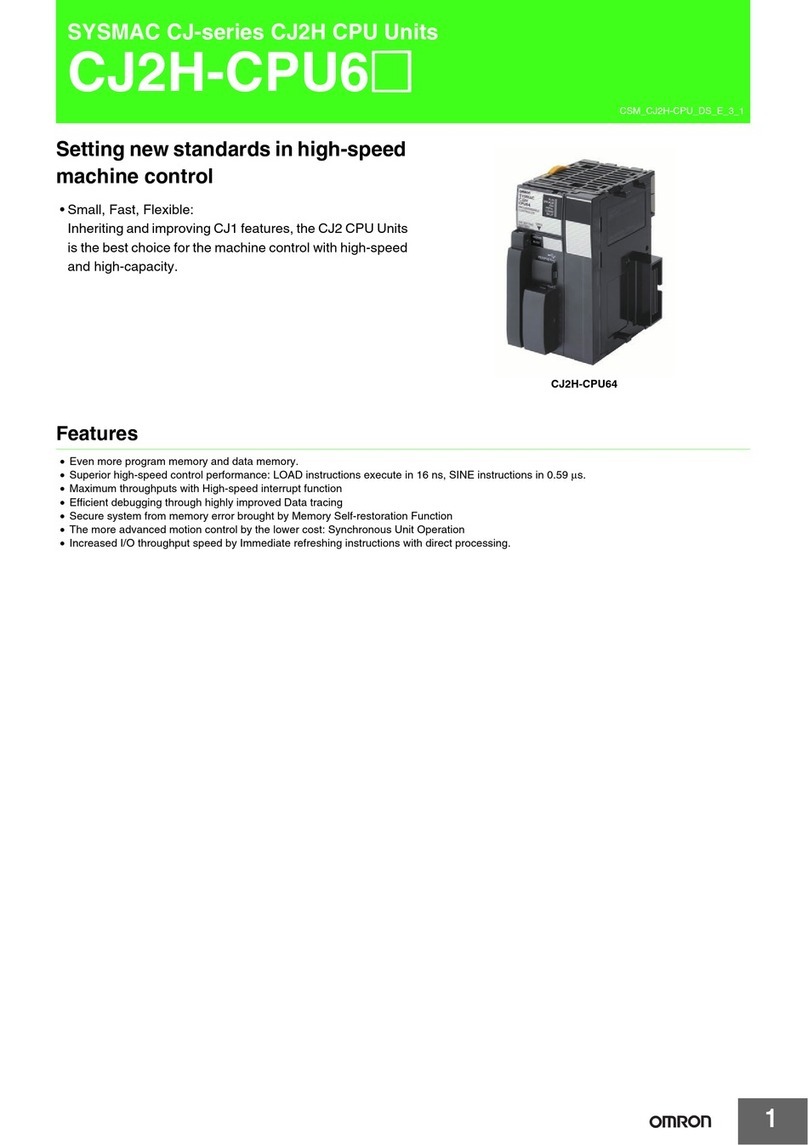 Omron CJ2H-CPU64 - User manual