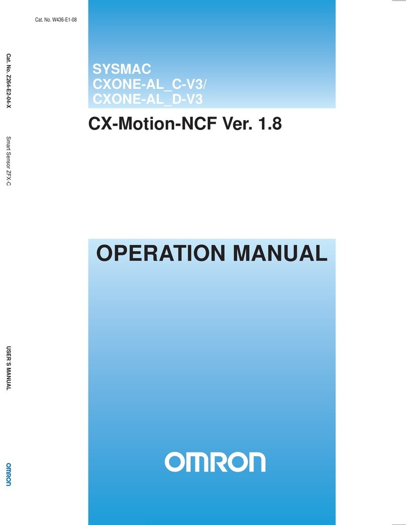 Omron CX-MOTION-NCF - V1.8 Operation manual