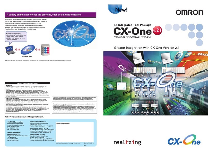 Omron CX-ONE - BROCHURE 1 brochure
