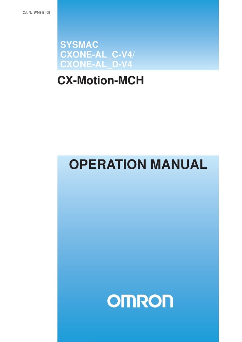 Omron CX-MOTION-MCH User manual