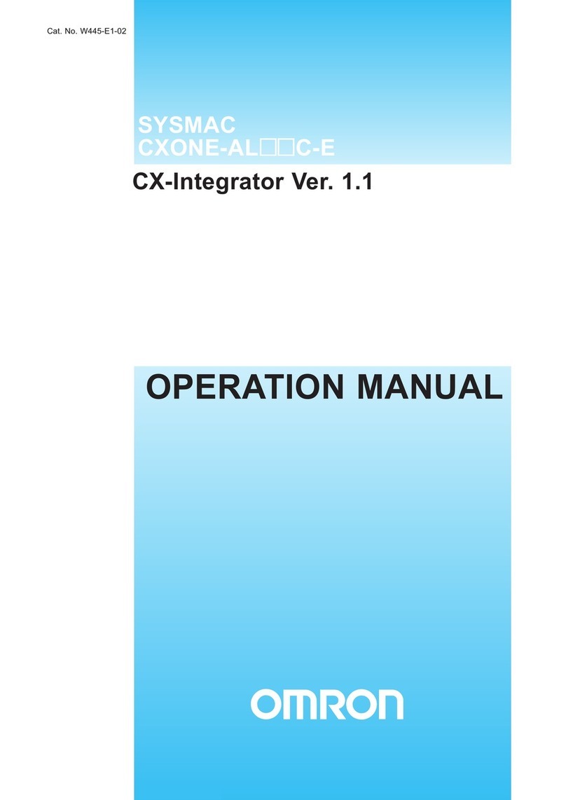 Omron CX-INTEGRATOR - V1.1 Operation manual Omron CX-INTEGRATOR - V1.1 Operation manual