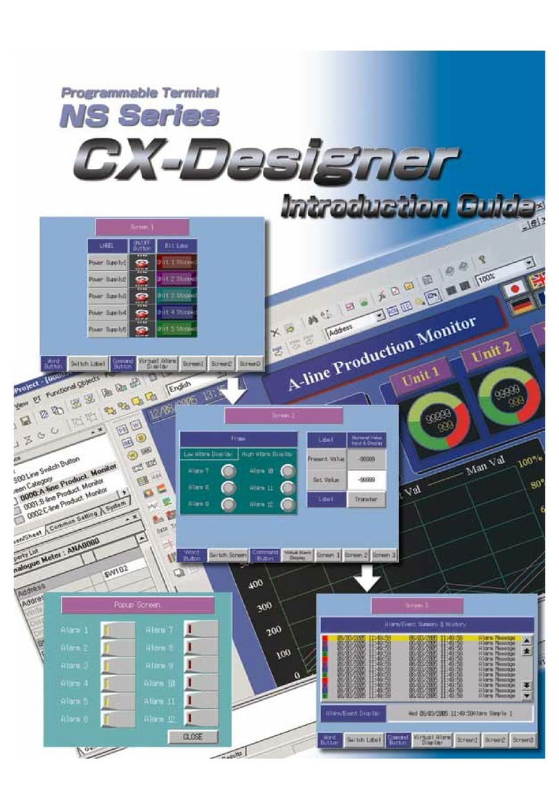 Omron CX-DESIGNER - INTRODUCTION GUIDE Reference manual