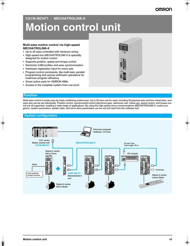 Omron CS1W-MCH71 - User manual