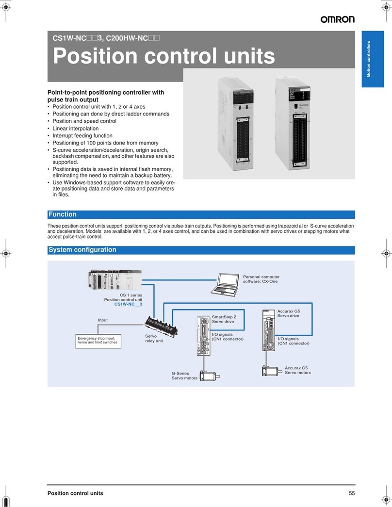 Omron CS1W-NC113 - REV 02-2008 datasheet Omron CS1W-NC113 - REV 02-2008 datasheet