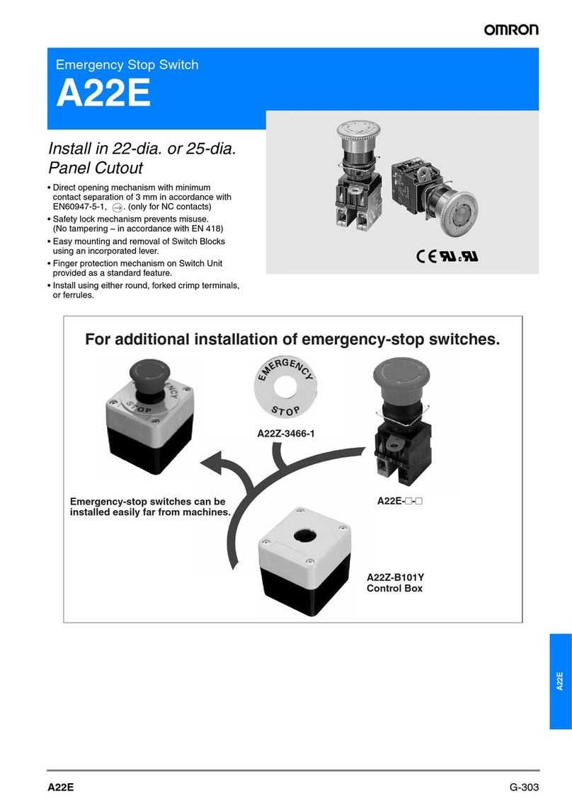 Omron A22E - User manual