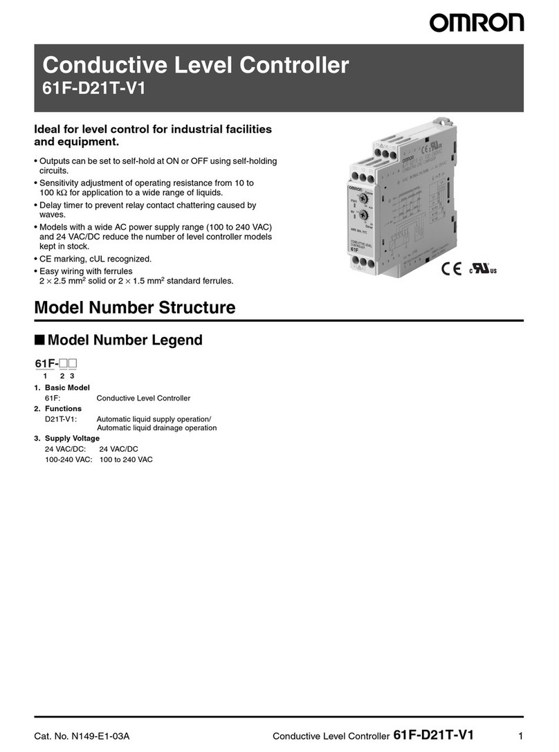 Omron 61F-D21T-V1 datasheet