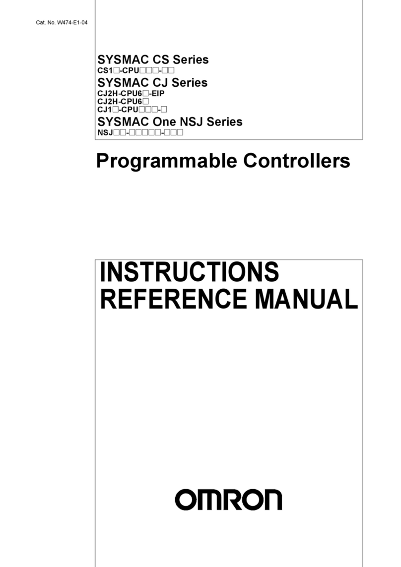 Omron CJ - REFERENCE  07-2009 User manual