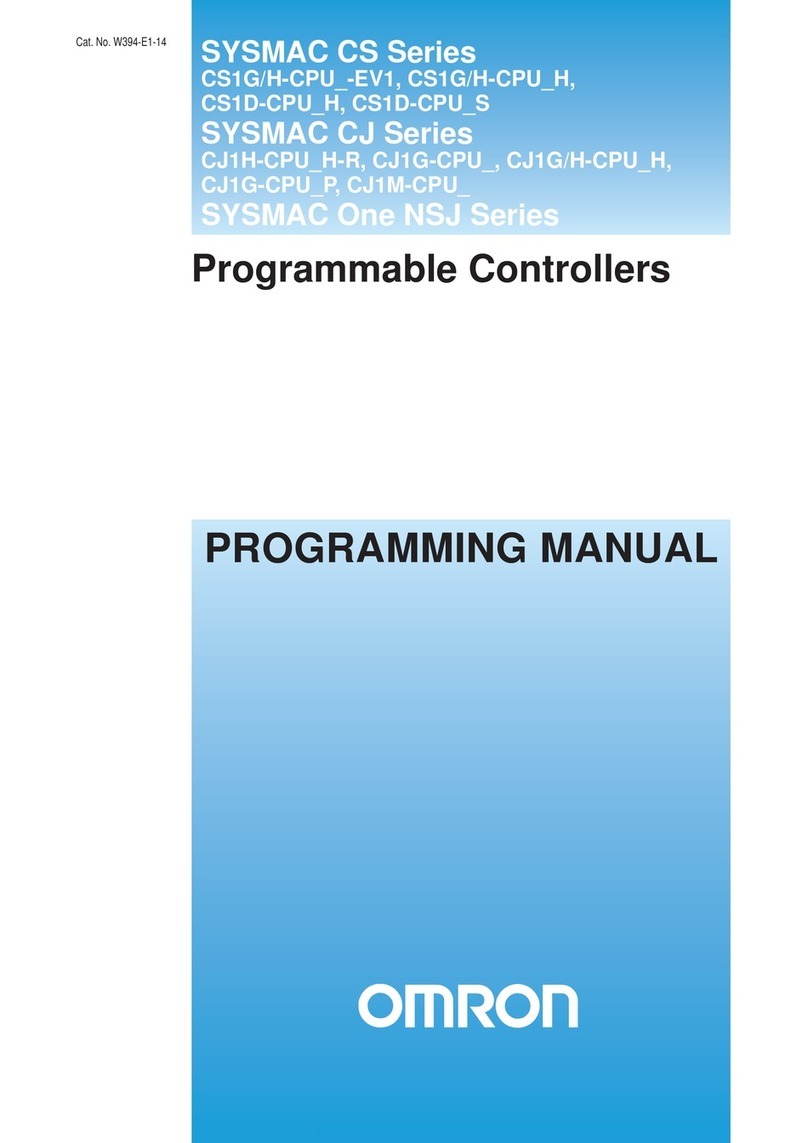 Omron CJ - PROGRAMMING 12-2009 Owner's manual Omron CJ - PROGRAMMING 12-2009 Owner's manual