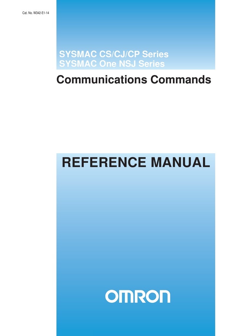 Omron CJ - REFERENCE  07-2009 User manual