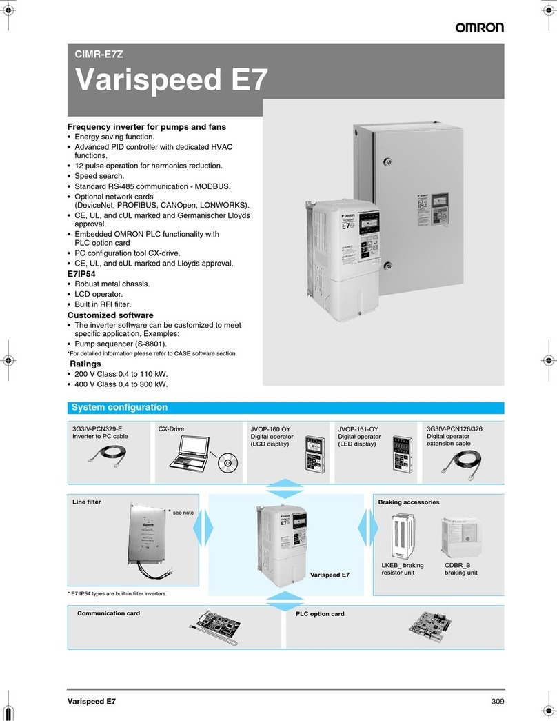 Omron CIMR-E7Z - User manual