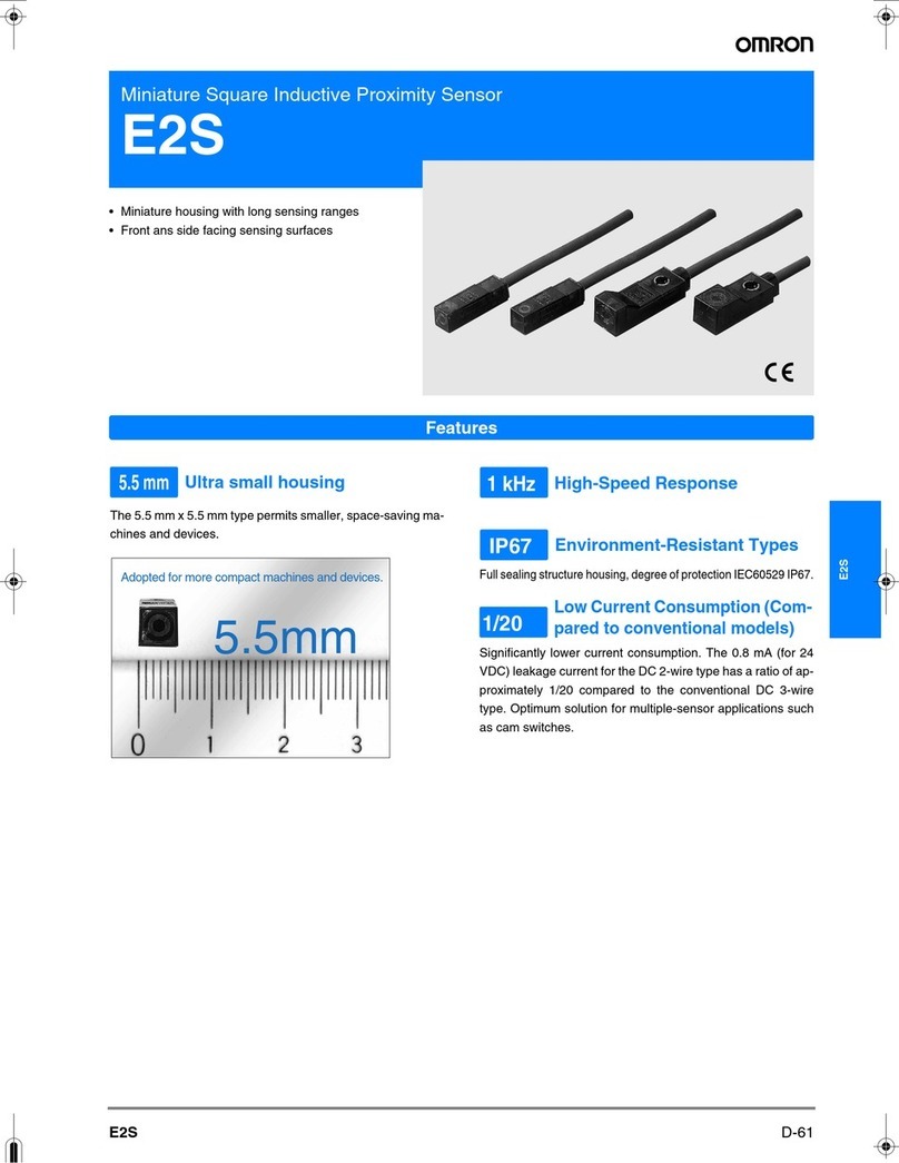 Omron E2S User manual
