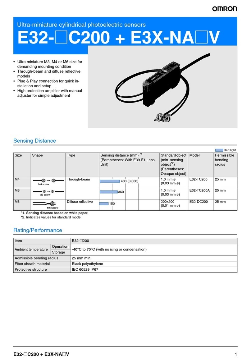 Omron E3X-NA - User manual Omron E3X-NA - User manual