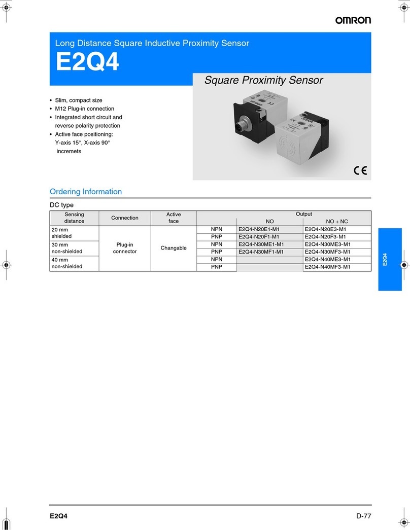 Omron E2Q4 User manual Omron E2Q4 User manual