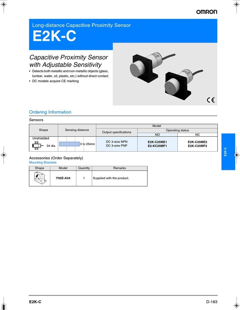 Omron E2K-C User manual