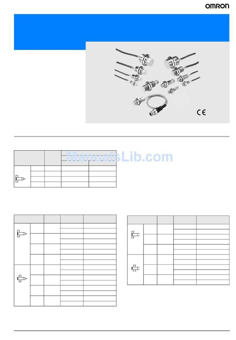 Omron E2E-Y - User manual