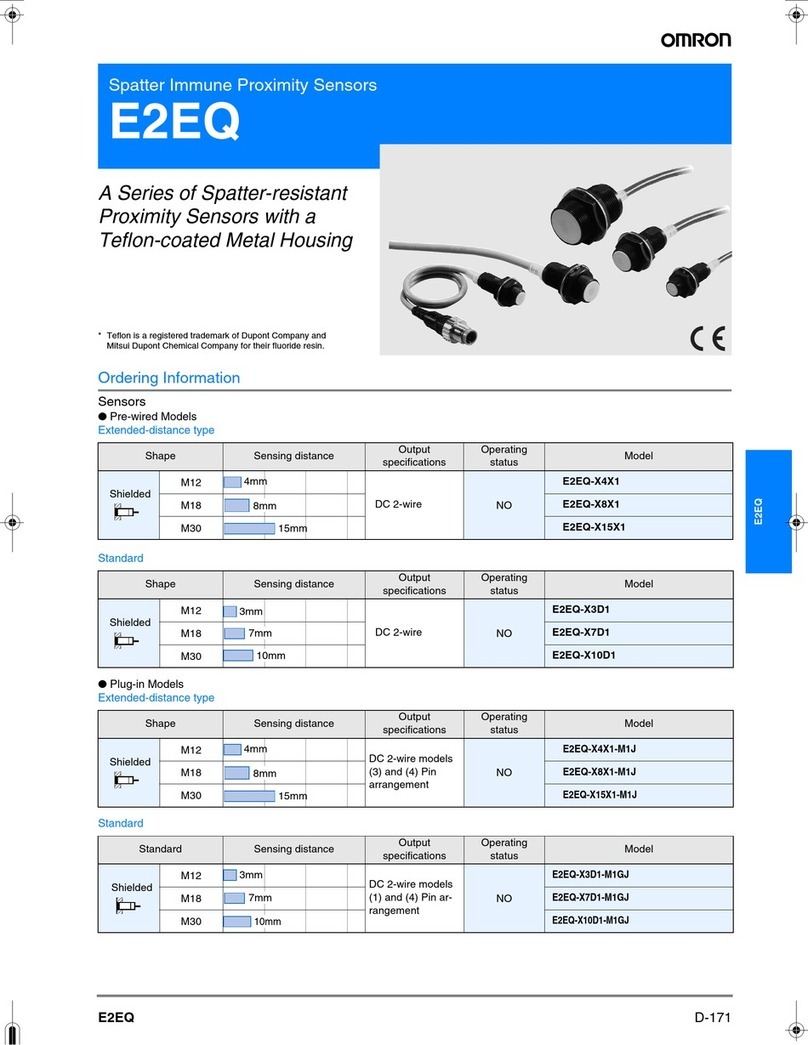 Omron E2EQ User manual Omron E2EQ User manual
