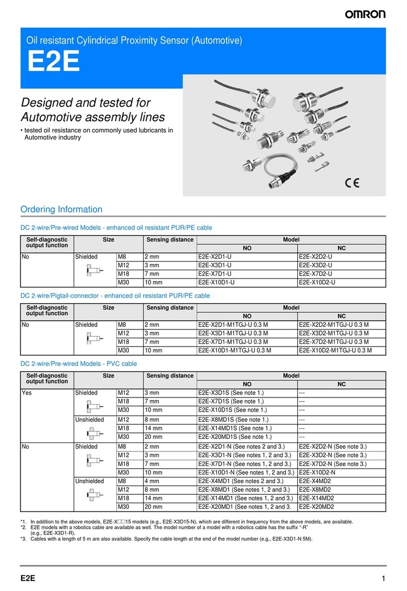 Omron E2E - 2 User manual Omron E2E - 2 User manual
