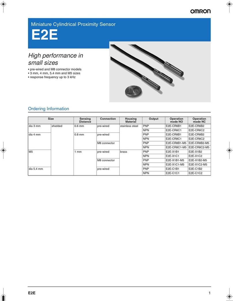 Omron E2E - 2 User manual Omron E2E - 2 User manual
