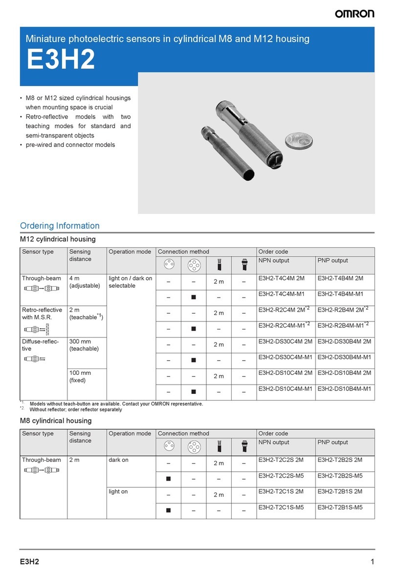 Omron E3H2 - User manual
