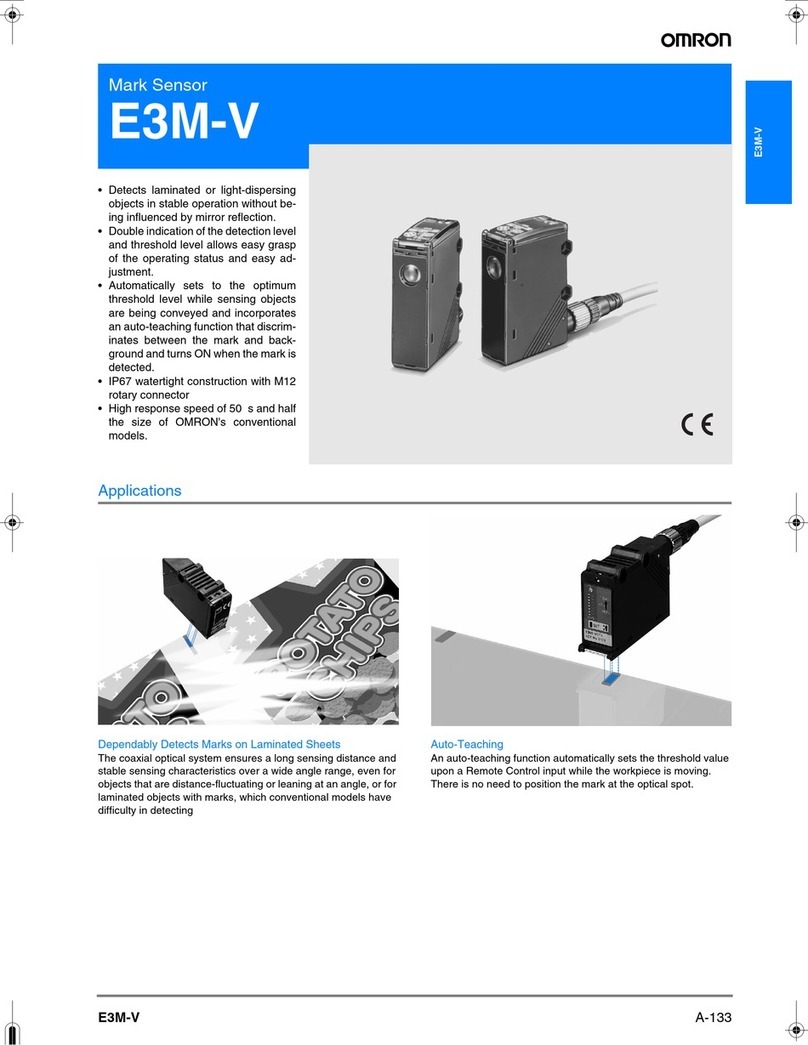 Omron E3M-V - datasheet