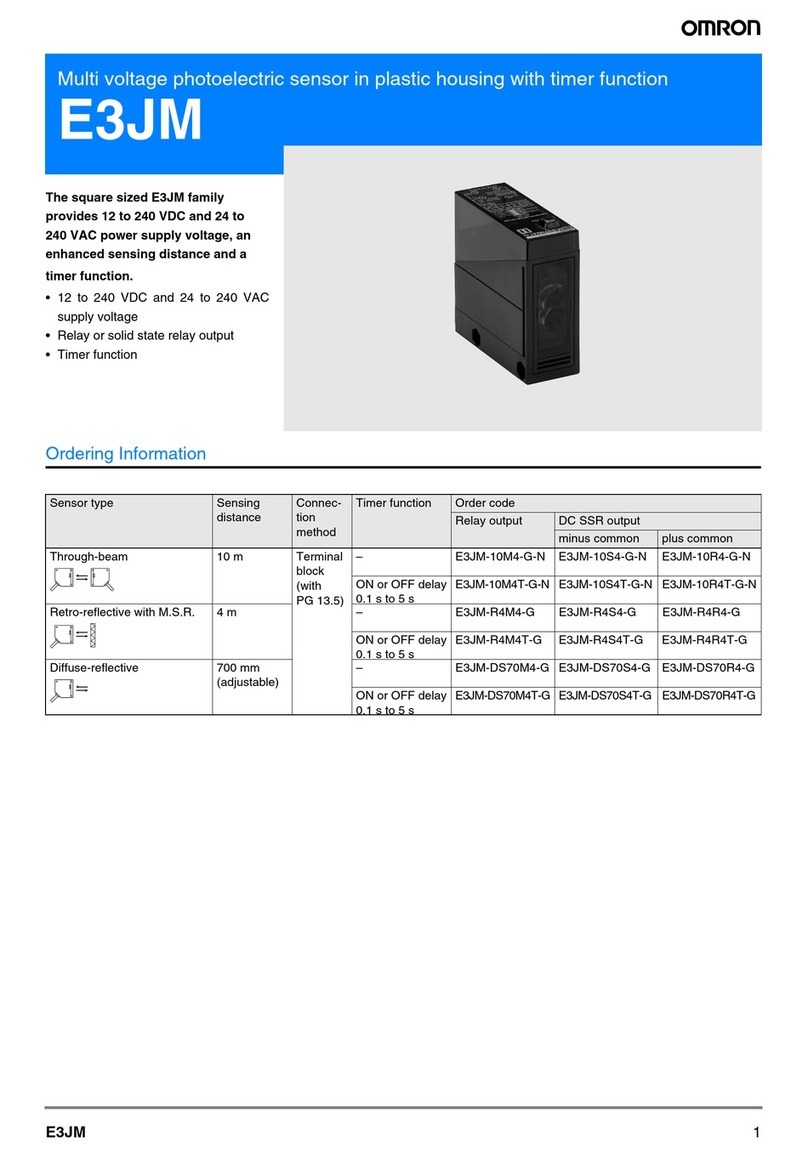 Omron E3JM - User manual