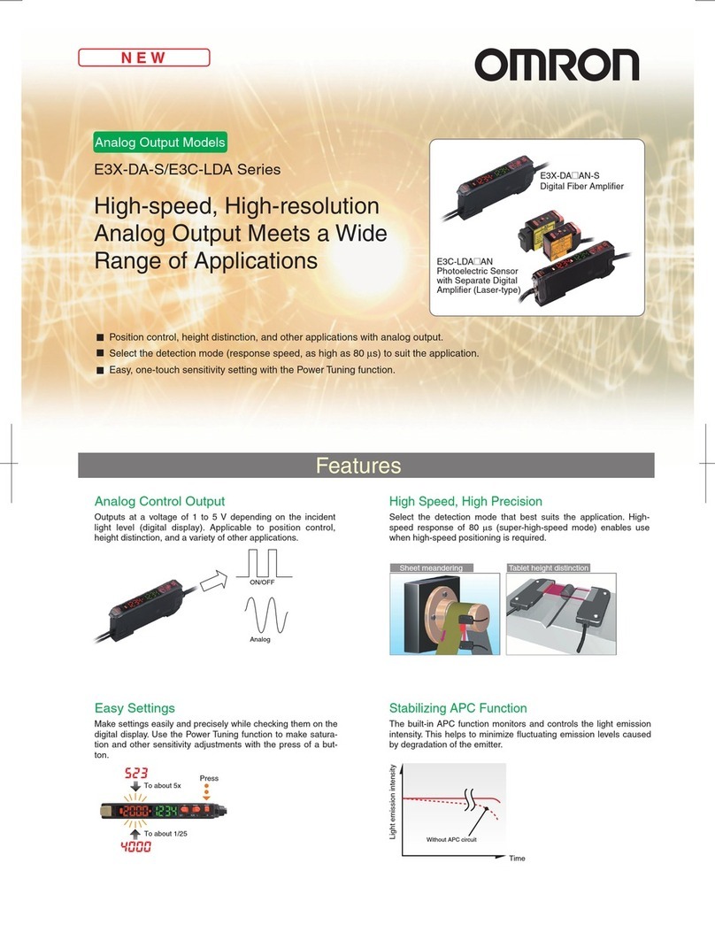 Omron E3X-DA-S User manual