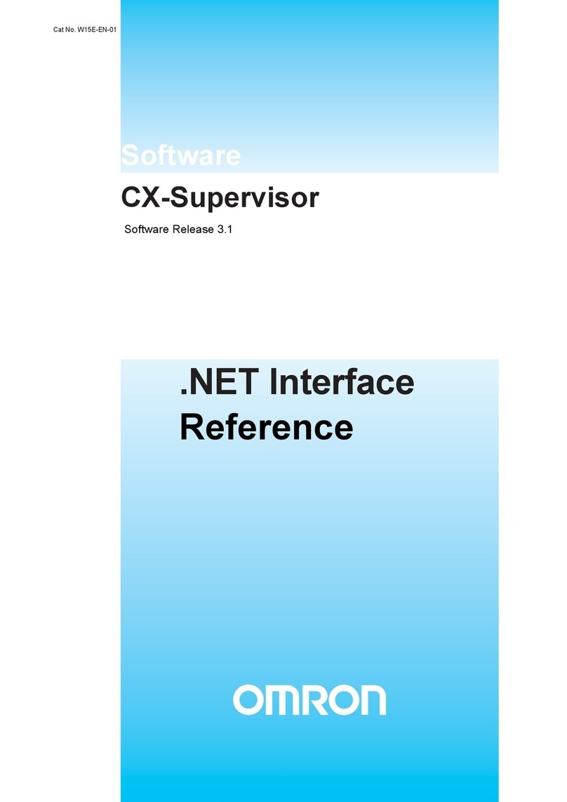 Omron CX-SUPERVISOR 3.1 - NET INTERFACE reference guide