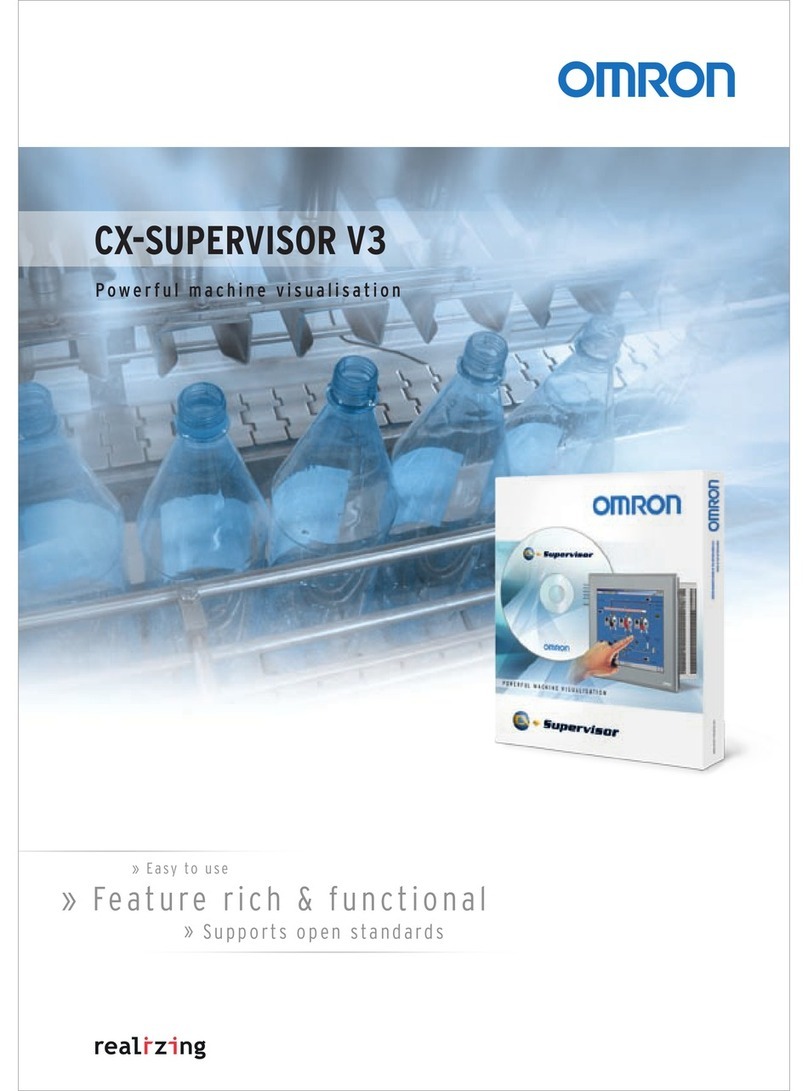 Omron CX-SUPERVISOR V3 User manual Omron CX-SUPERVISOR V3 User manual