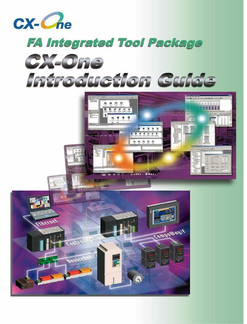 Omron CX-ONE - INTRODUCTION GUIDE Reference manual Omron CX-ONE - INTRODUCTION GUIDE Reference manual