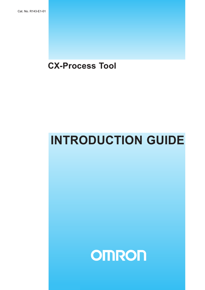 Omron CX-PROCESS TOOL - INTRODUCTION GUIDE Reference manual