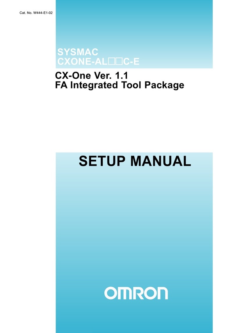 Omron CX-ONE V1.1 - SETUP  11-2005 Setup manual