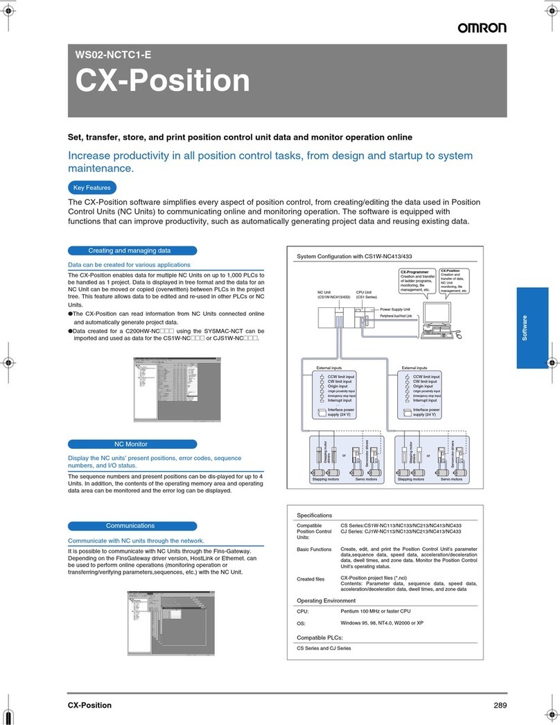 Omron WS02-NCTC1-E - 07-2001 Specifications