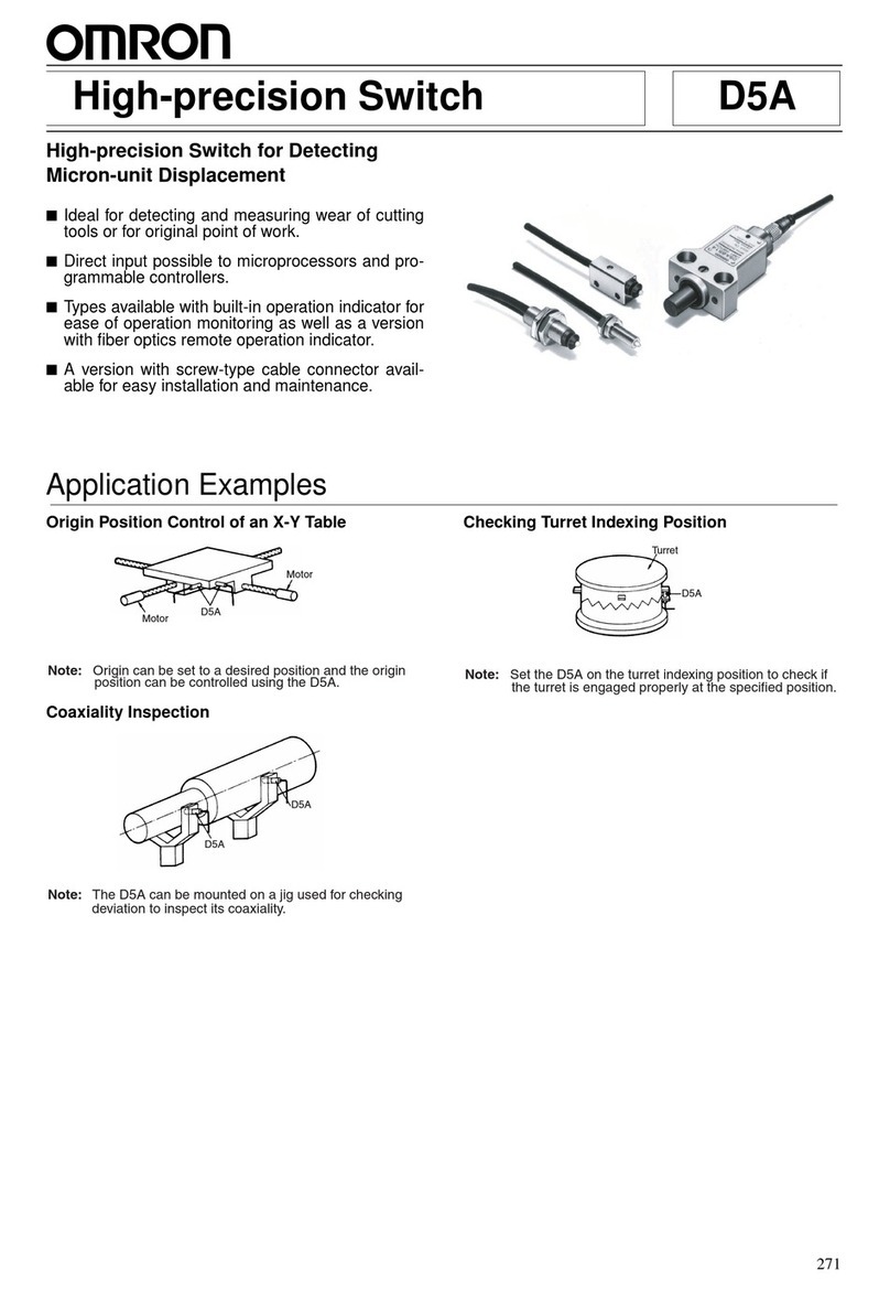 Omron D5A - User manual