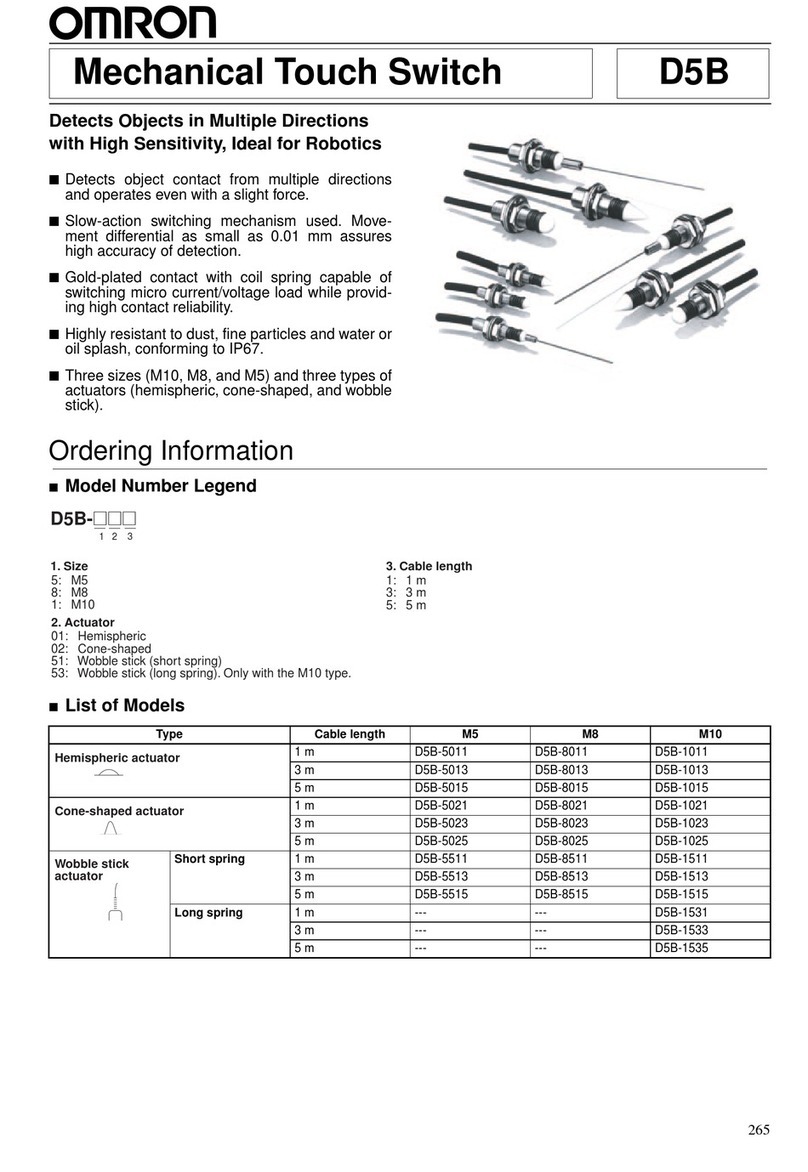 Omron D5B - User manual