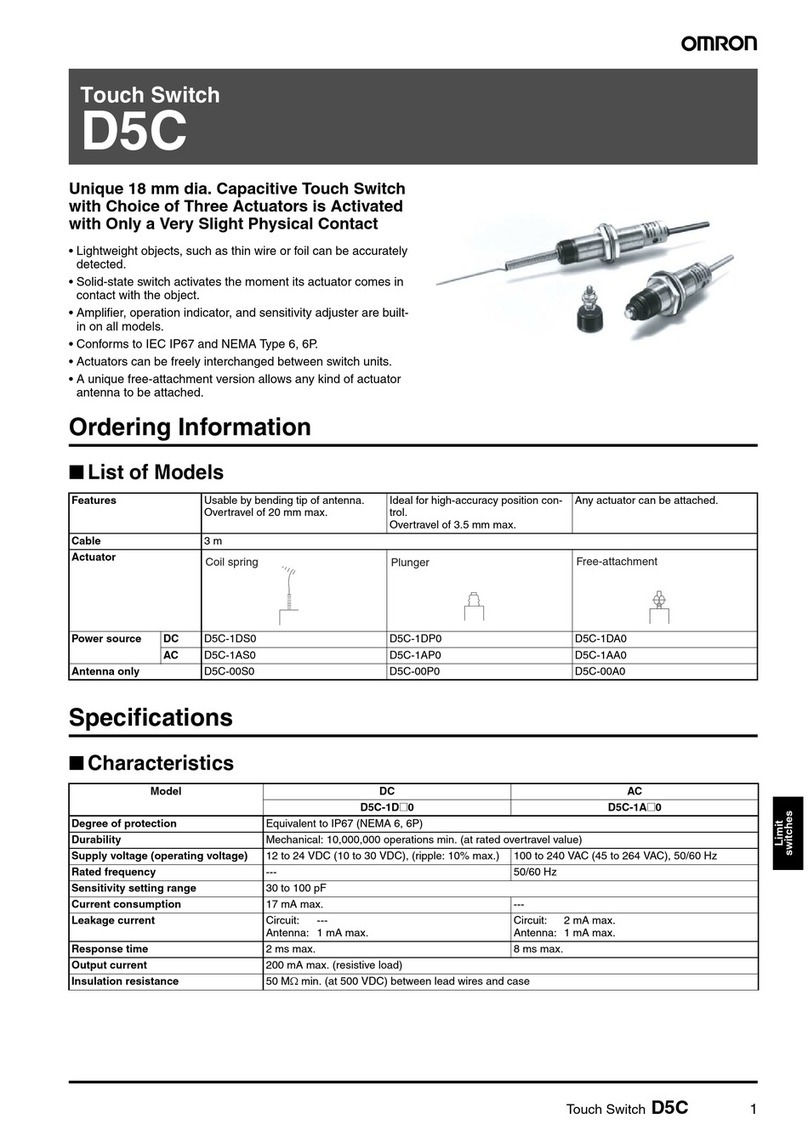 Omron D5C User manual