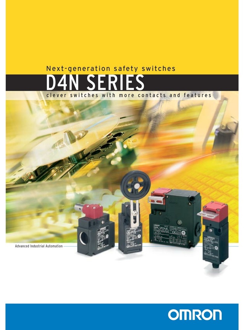 Omron D4N Series User manual