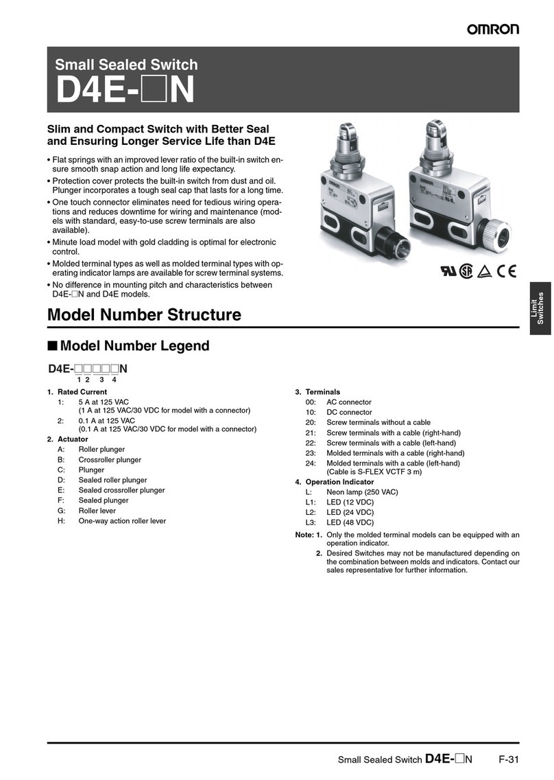 Omron D4E-N - datasheet