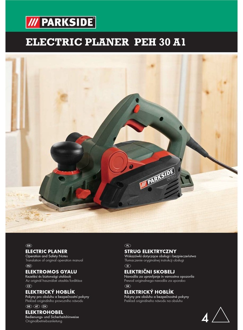 Parkside PEH 30 A1 ELECTRIC PLANER Operation and safety notes