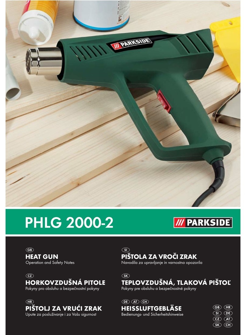 Parkside PHLG 2000-2 Operation and safety notes