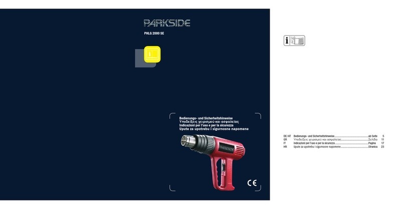 Parkside PHLG 2000 SE - MANUEL 2 Bedienungs- und Sicherheitshinweise