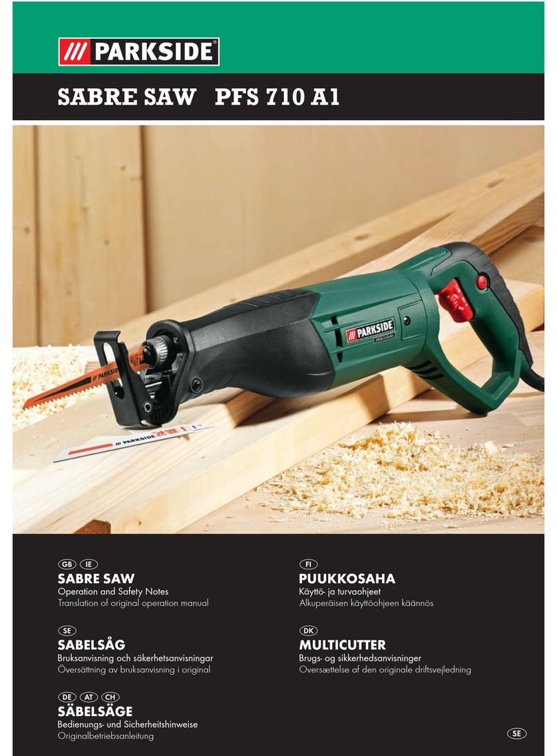 Parkside SABRE SAW PFS 710 A1 User manual