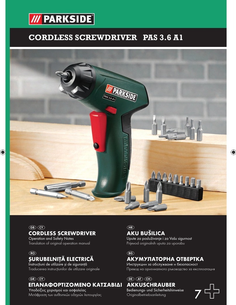 Parkside PAS 3.6 A1 User manual