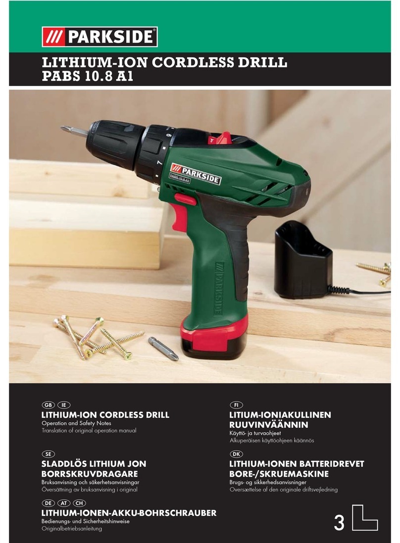 Parkside PABS 10.8 A1 - MANUAL 3 Operation and safety notes
