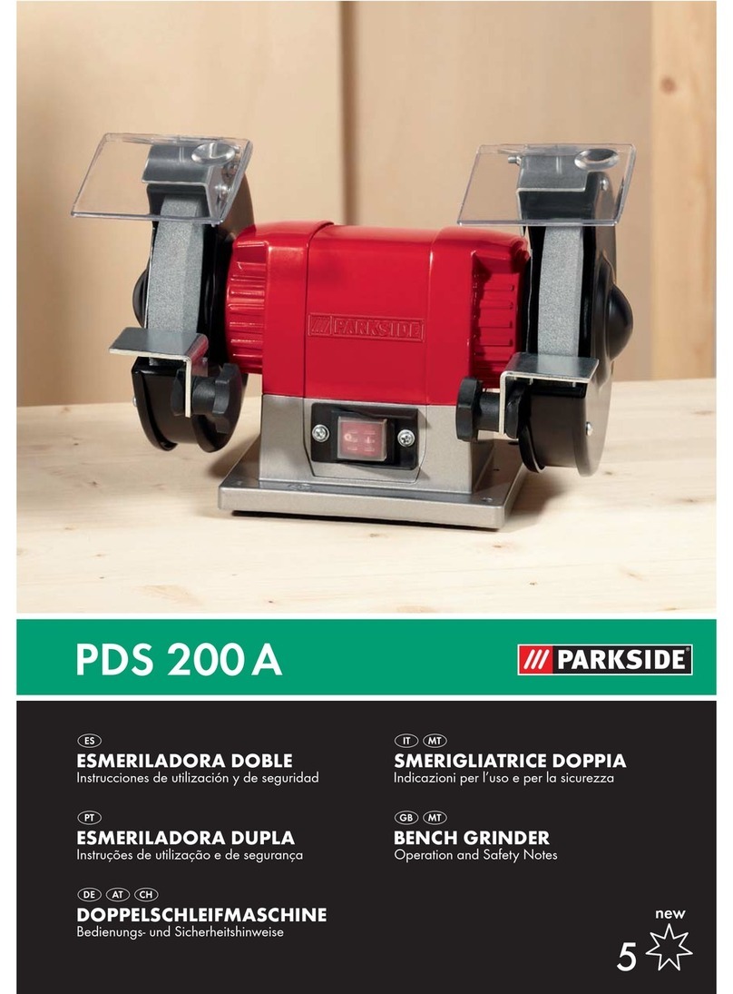 Parkside KH 3167 BENCH GRINDER Operation and safety notes