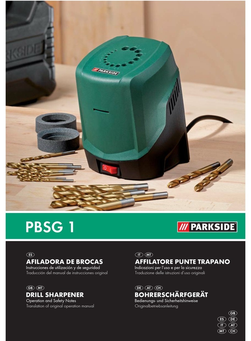 Parkside PBSG 1 -  3 Operation and safety notes