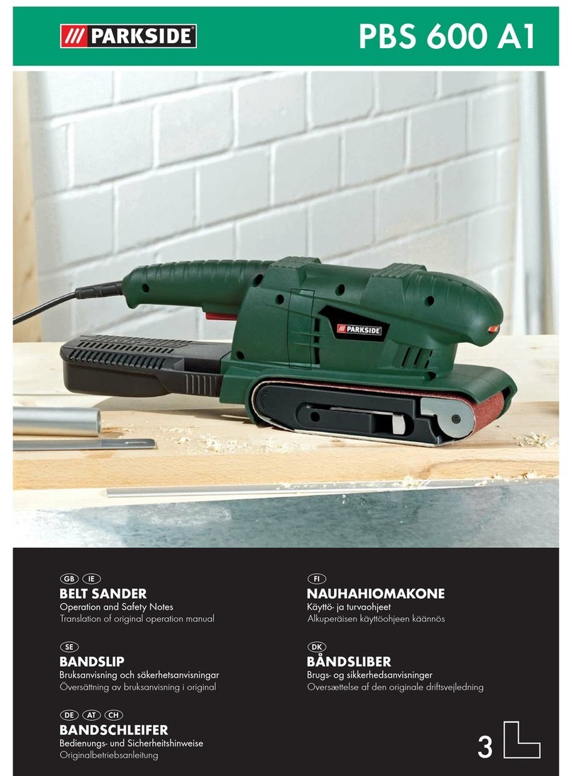 Parkside PBS 600 A1 Operation and safety notes