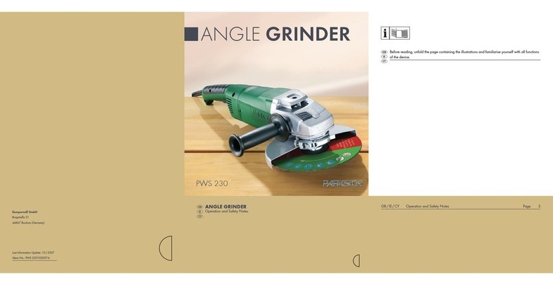 Parkside PWS 230 User manual Parkside PWS 230 User manual