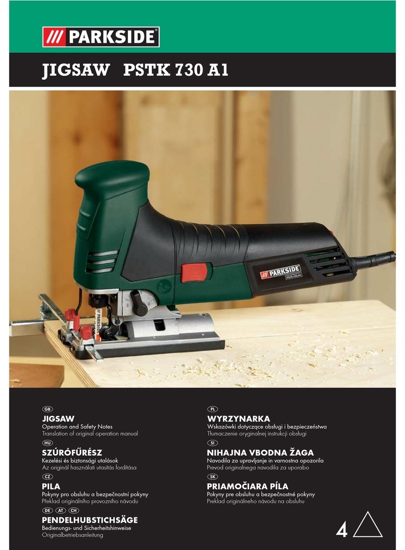 Parkside PSTK 730 A1 Operation and safety notes