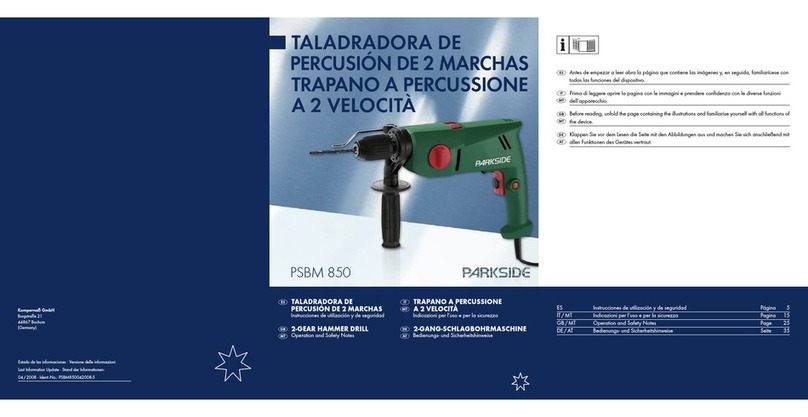 Parkside PSBM 850 User manual
